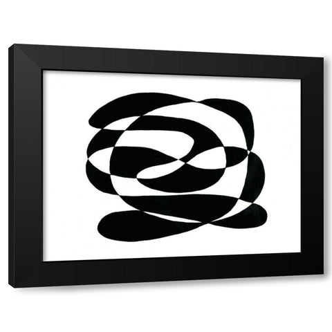 Tenuous I Black Modern Wood Framed Art Print by Stramel, Renee W.