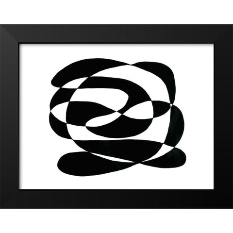 Tenuous I Black Modern Wood Framed Art Print by Stramel, Renee W.