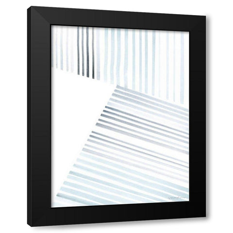 Manifold II Black Modern Wood Framed Art Print with Double Matting by Lam, Vanna