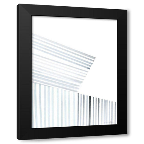 Manifold IV Black Modern Wood Framed Art Print by Lam, Vanna