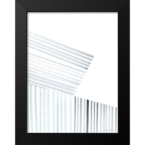 Manifold IV Black Modern Wood Framed Art Print by Lam, Vanna