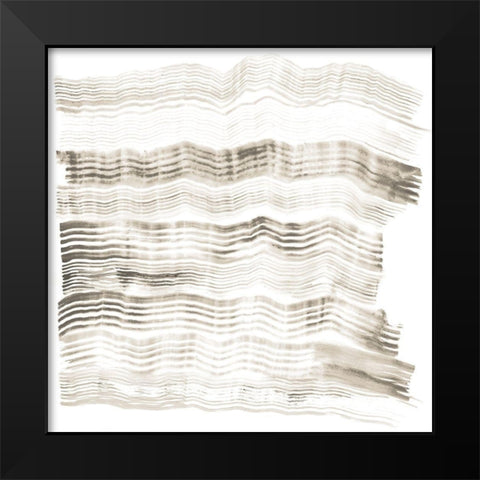Accordian Shift III Black Modern Wood Framed Art Print by Lam, Vanna