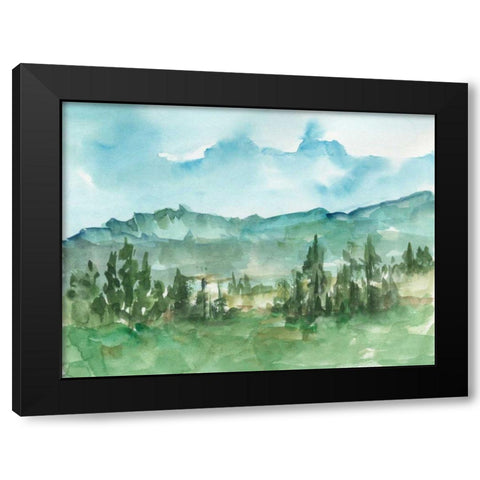 Stand of Evergreens I Black Modern Wood Framed Art Print with Double Matting by Harper, Ethan
