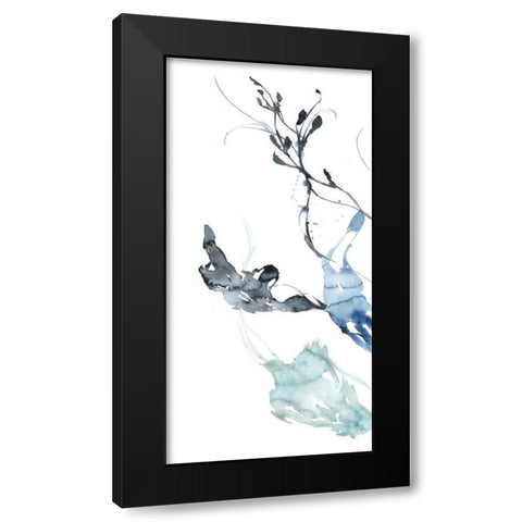 Ocean Etude Triptych I Black Modern Wood Framed Art Print with Double Matting by Goldberger, Jennifer