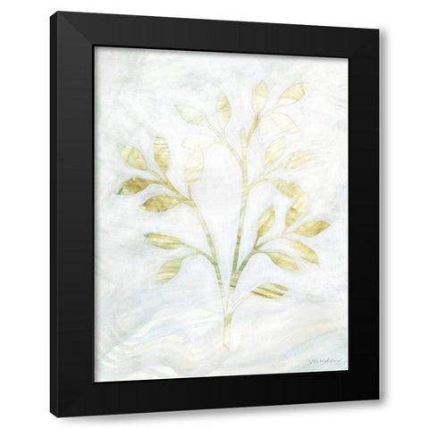 Breezy Fronds II Black Modern Wood Framed Art Print by Lam, Vanna