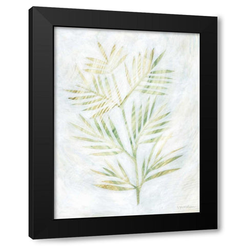 Breezy Fronds III Black Modern Wood Framed Art Print with Double Matting by Lam, Vanna
