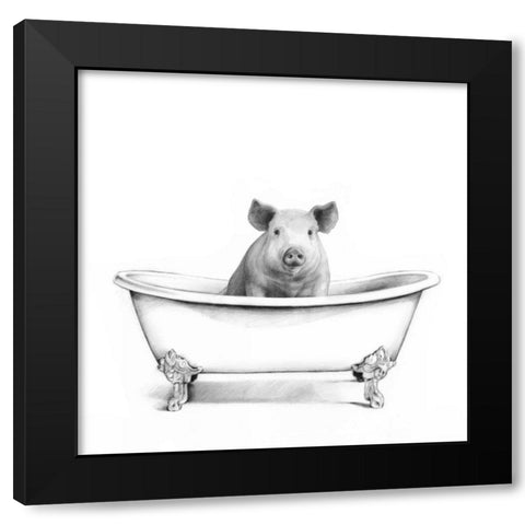 Clawfoot Critter I Black Modern Wood Framed Art Print by Borges, Victoria