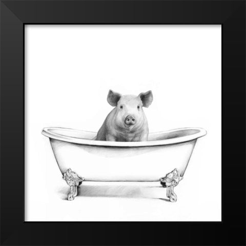 Clawfoot Critter I Black Modern Wood Framed Art Print by Borges, Victoria