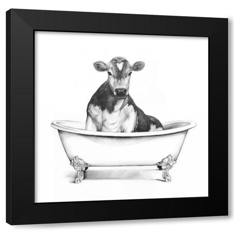 Clawfoot Critter II Black Modern Wood Framed Art Print with Double Matting by Borges, Victoria