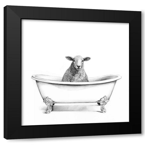 Clawfoot Critter III Black Modern Wood Framed Art Print by Borges, Victoria
