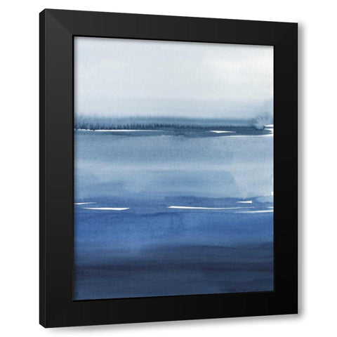 La Mar Azul I Black Modern Wood Framed Art Print by Popp, Grace