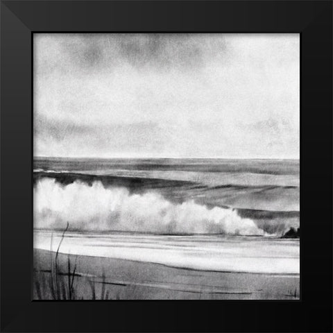 High Tide Sketch II Black Modern Wood Framed Art Print by Caroline, Emma