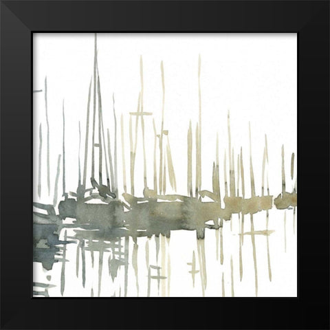 Early Morning Wharf II Black Modern Wood Framed Art Print by Caroline, Emma