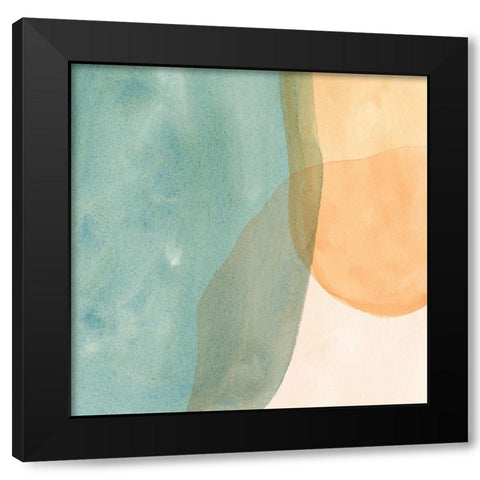 Pastel Color Study I Black Modern Wood Framed Art Print by Caroline, Emma