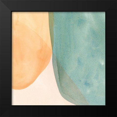 Pastel Color Study II Black Modern Wood Framed Art Print by Caroline, Emma