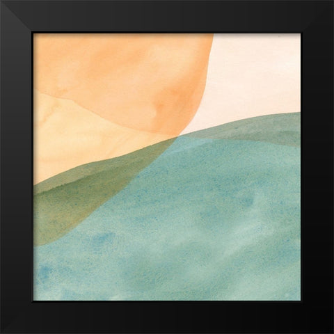 Pastel Color Study III Black Modern Wood Framed Art Print by Caroline, Emma