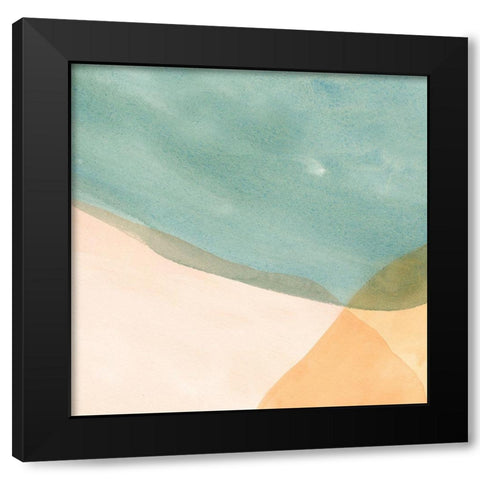 Pastel Color Study IV Black Modern Wood Framed Art Print with Double Matting by Caroline, Emma