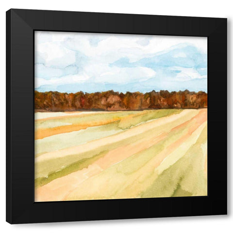 Autumn Crops I Black Modern Wood Framed Art Print by Warren, Annie
