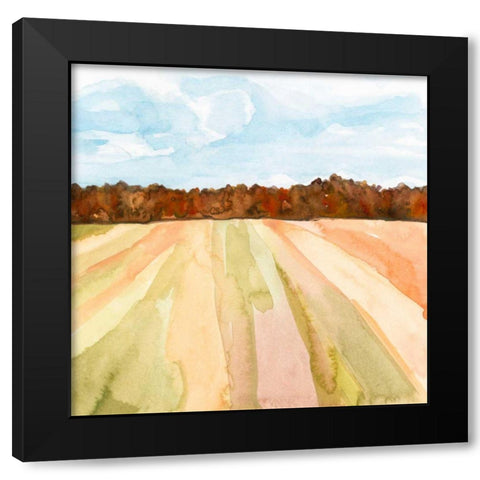 Autumn Crops II Black Modern Wood Framed Art Print by Warren, Annie