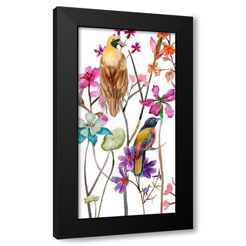 Tangled Garden II Black Modern Wood Framed Art Print with Double Matting by Wang, Melissa