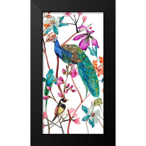 Tangled Garden III Black Modern Wood Framed Art Print by Wang, Melissa