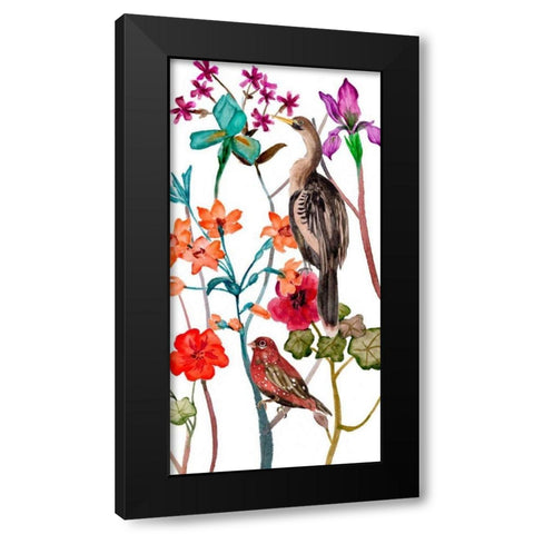 Tangled Garden IV Black Modern Wood Framed Art Print with Double Matting by Wang, Melissa