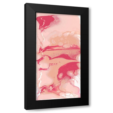 Bubble Flux II Black Modern Wood Framed Art Print by Studio W