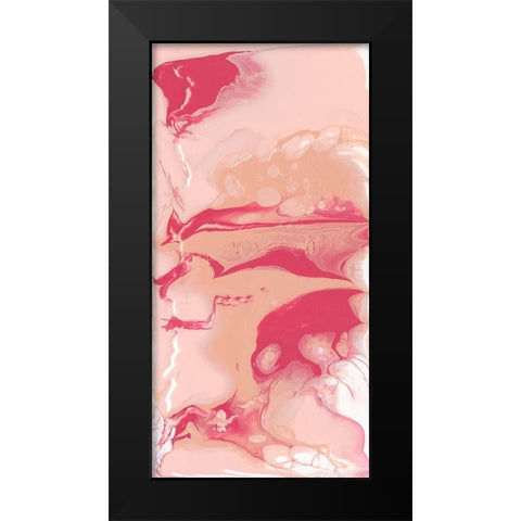 Bubble Flux II Black Modern Wood Framed Art Print by Studio W