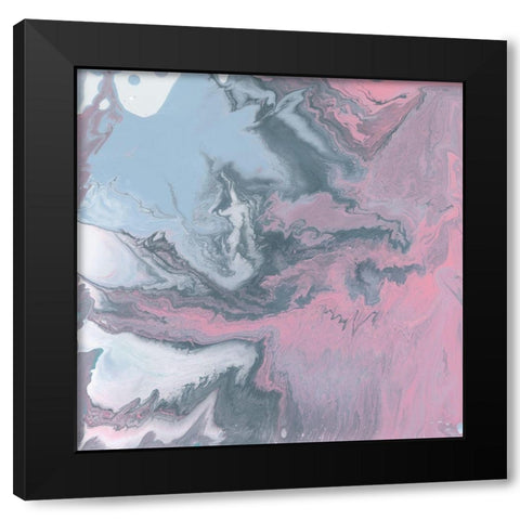 Frosty Pastels I Black Modern Wood Framed Art Print with Double Matting by Studio W
