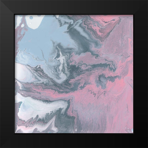 Frosty Pastels I Black Modern Wood Framed Art Print by Studio W