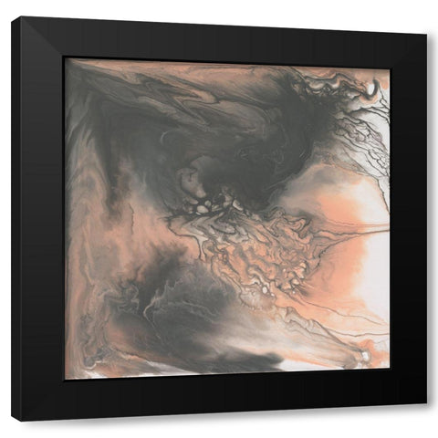 Frosty Pastels III Black Modern Wood Framed Art Print by Studio W