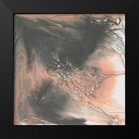 Frosty Pastels III Black Modern Wood Framed Art Print by Studio W