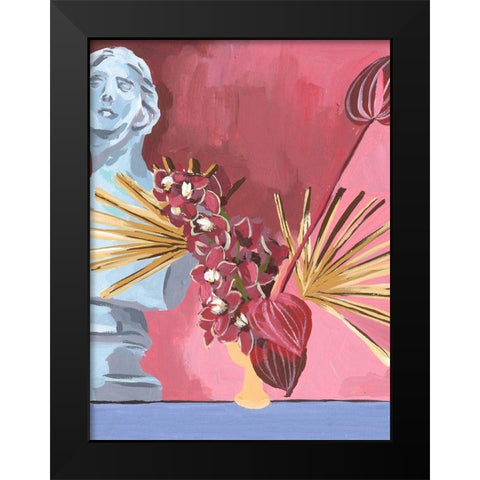 Flame Bouquet II Black Modern Wood Framed Art Print by Wang, Melissa