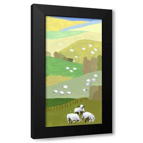 Mountain Sheep II Black Modern Wood Framed Art Print with Double Matting by Wang, Melissa