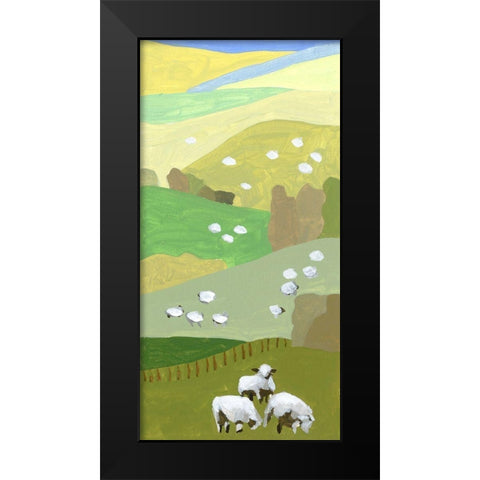Mountain Sheep II Black Modern Wood Framed Art Print by Wang, Melissa