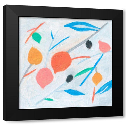 Ripening II Black Modern Wood Framed Art Print with Double Matting by Wang, Melissa