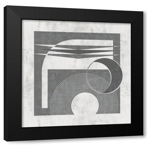 Day and Night I Black Modern Wood Framed Art Print with Double Matting by Wang, Melissa
