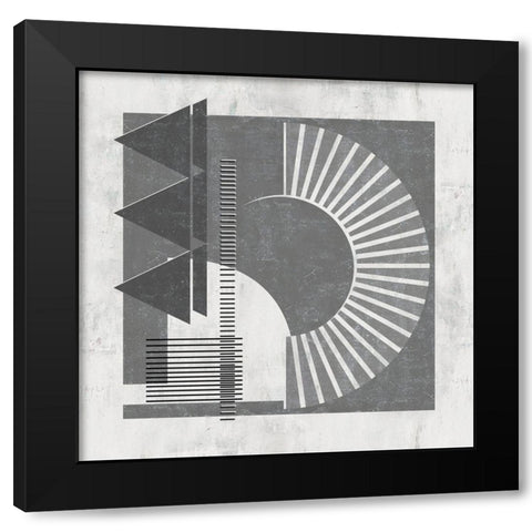 Day and Night II Black Modern Wood Framed Art Print by Wang, Melissa