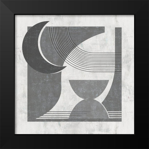 Day and Night III Black Modern Wood Framed Art Print by Wang, Melissa