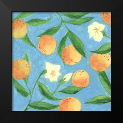 Sweet Tangerine I Black Modern Wood Framed Art Print by Wang, Melissa