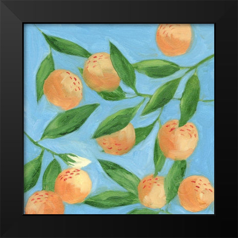 Sweet Tangerine II Black Modern Wood Framed Art Print by Wang, Melissa