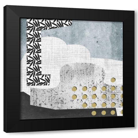 Winter Mood I Black Modern Wood Framed Art Print with Double Matting by Wang, Melissa