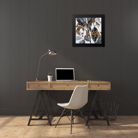 Holly Shadow II Black Modern Wood Framed Art Print by Caroline, Emma