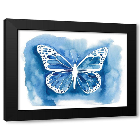 Butterfly Inkling I Black Modern Wood Framed Art Print by Popp, Grace
