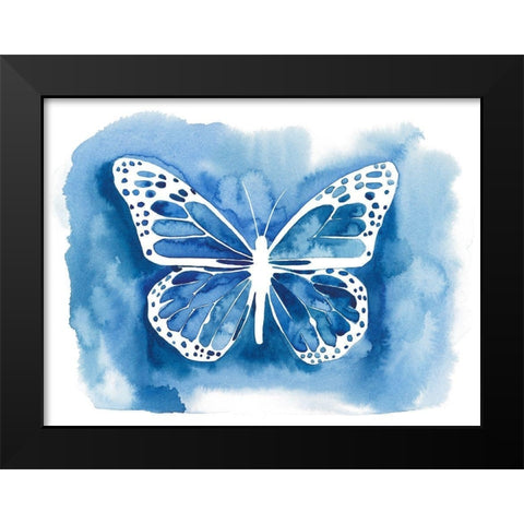 Butterfly Inkling I Black Modern Wood Framed Art Print by Popp, Grace