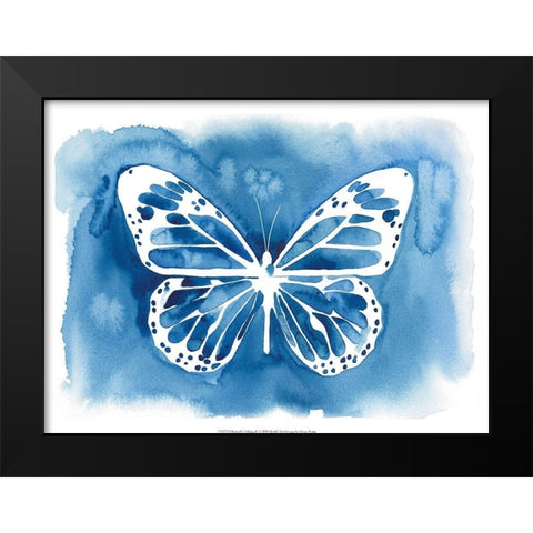 Butterfly Inkling II Black Modern Wood Framed Art Print by Popp, Grace