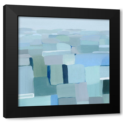 Wave Crest Abstract I Black Modern Wood Framed Art Print by Popp, Grace