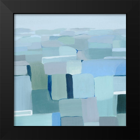 Wave Crest Abstract I Black Modern Wood Framed Art Print by Popp, Grace