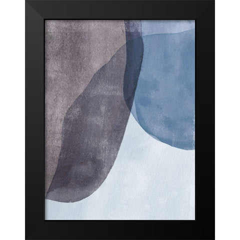 Quake I Black Modern Wood Framed Art Print by Caroline, Emma