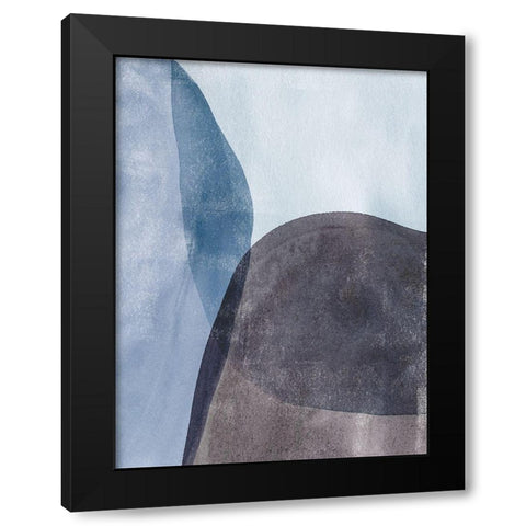 Quake II Black Modern Wood Framed Art Print by Caroline, Emma